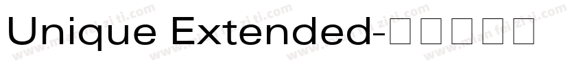 Unique Extended字体转换